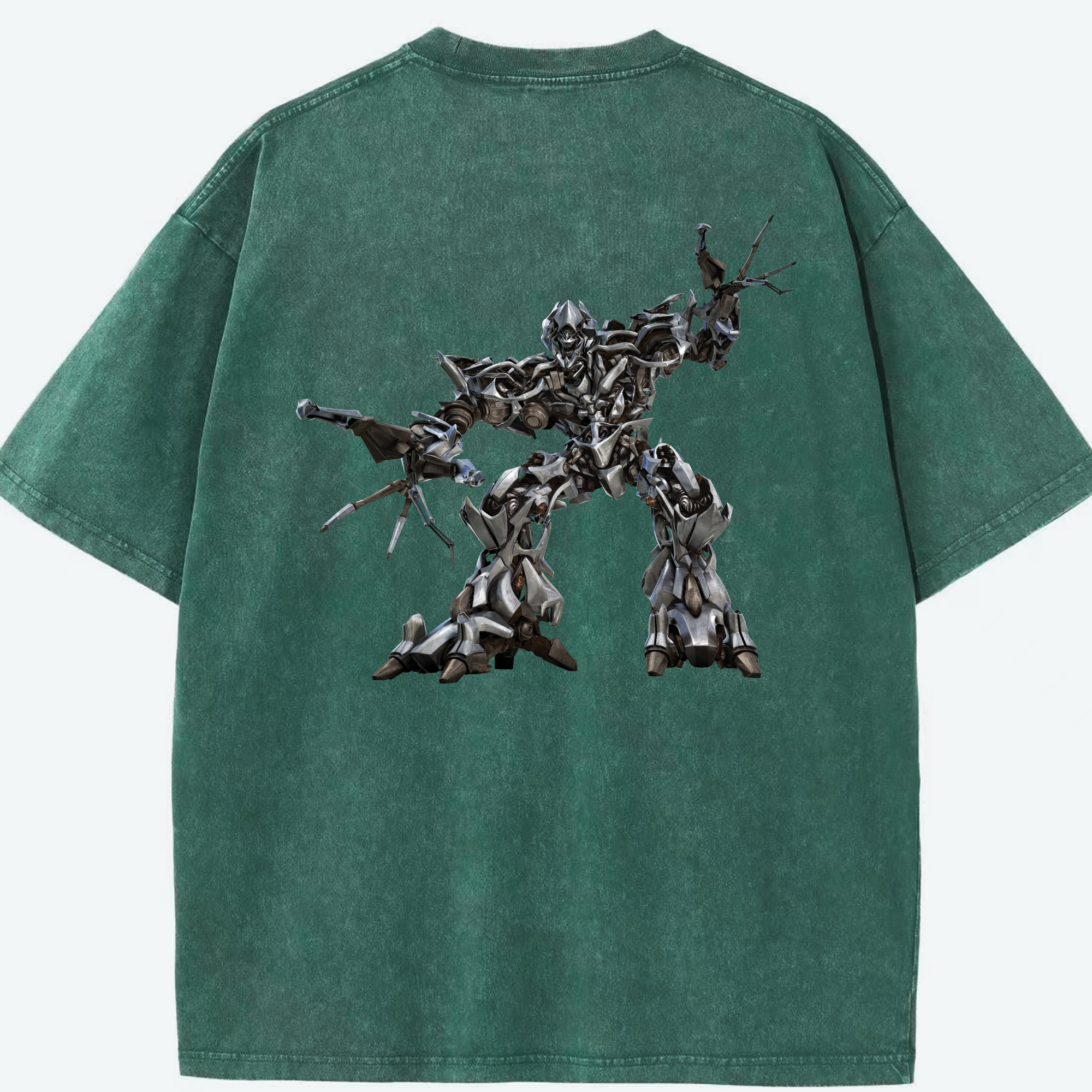 （画像用）  綿100% ヴィンテージ風 半袖Tシャツ（背面プリント）